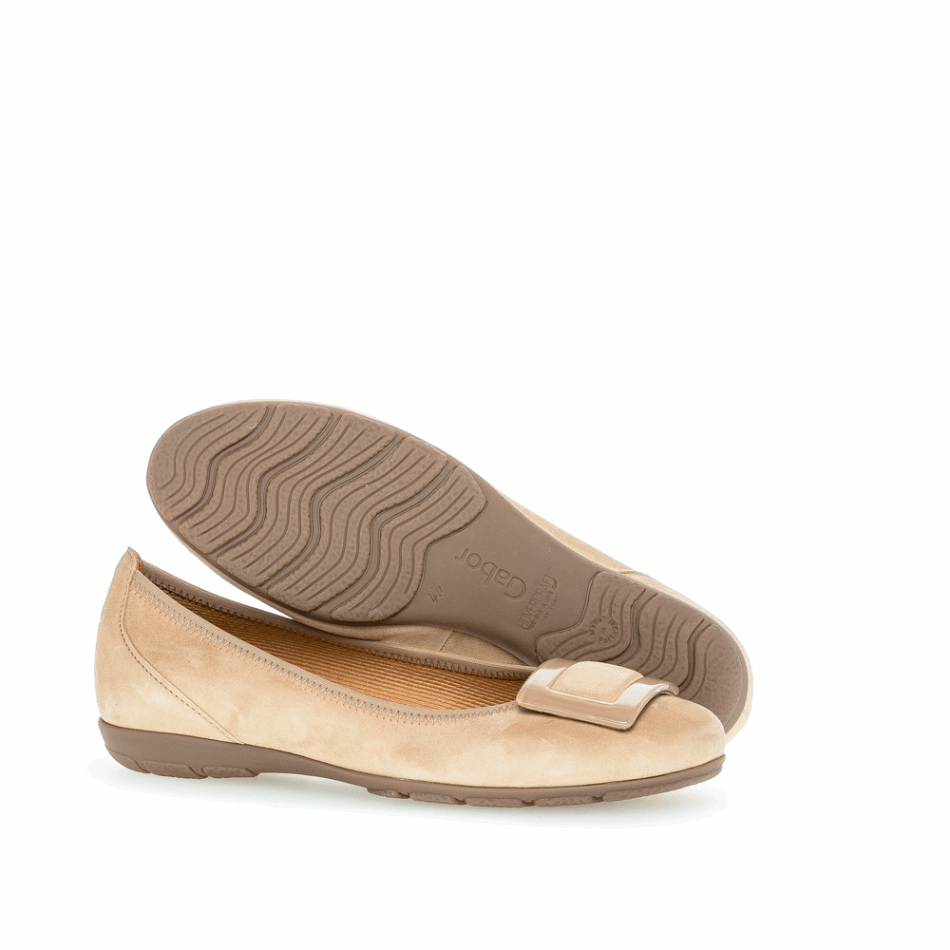 Gabour | Ballerine Exclusive Boucle Caramel